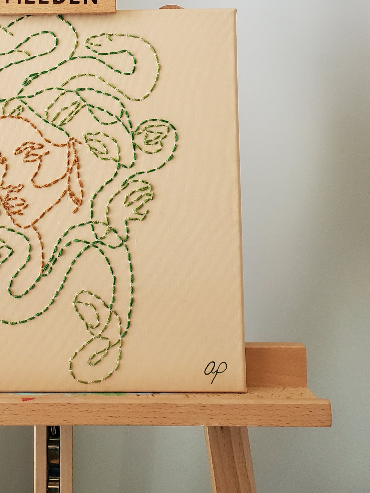 Medusa Threaded Original Painting