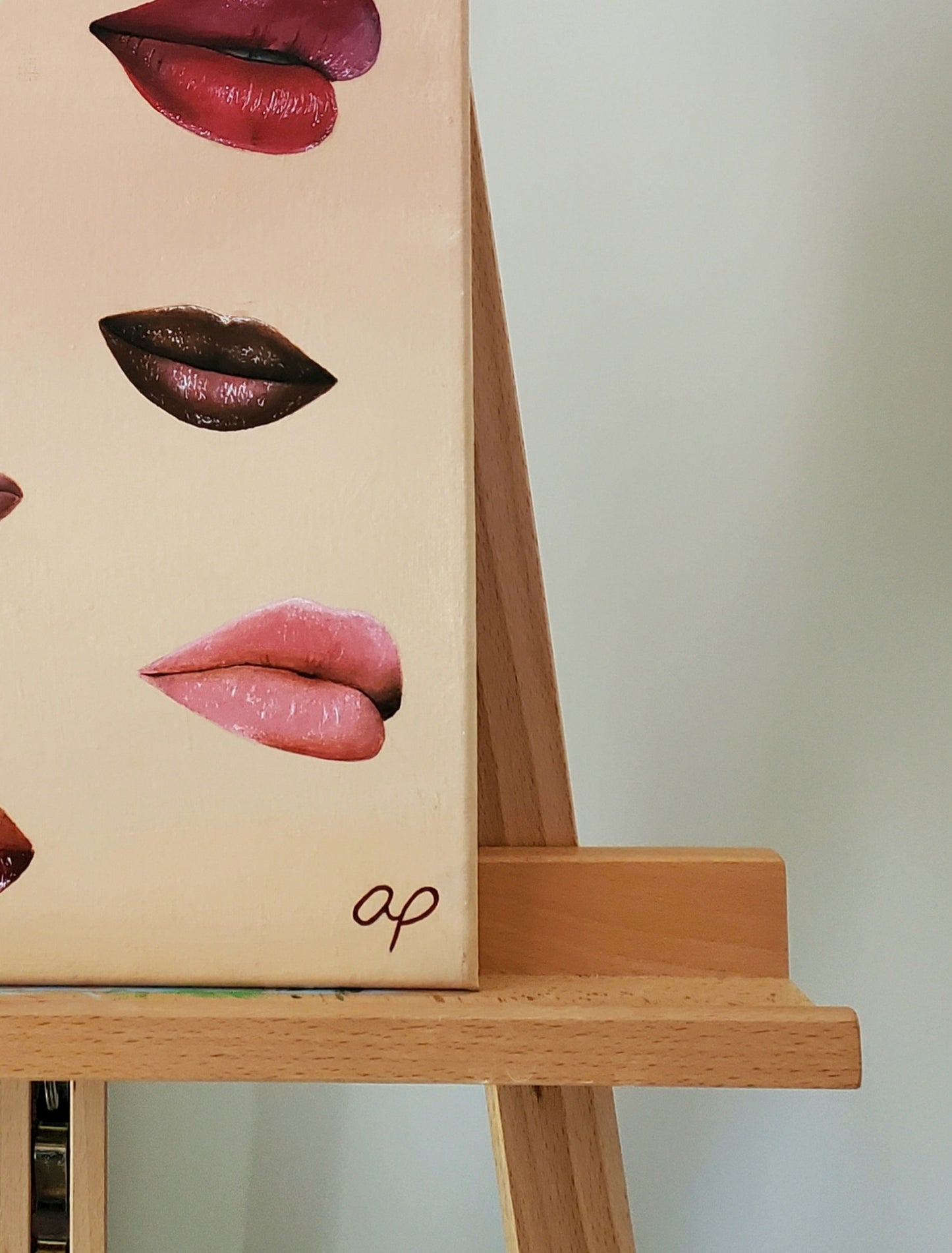 Lip Study Original Painting