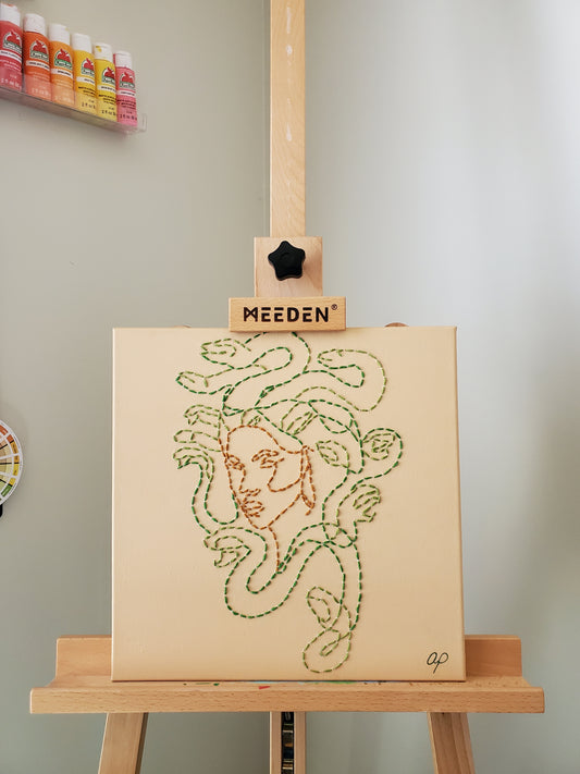 Medusa Threaded Original Painting