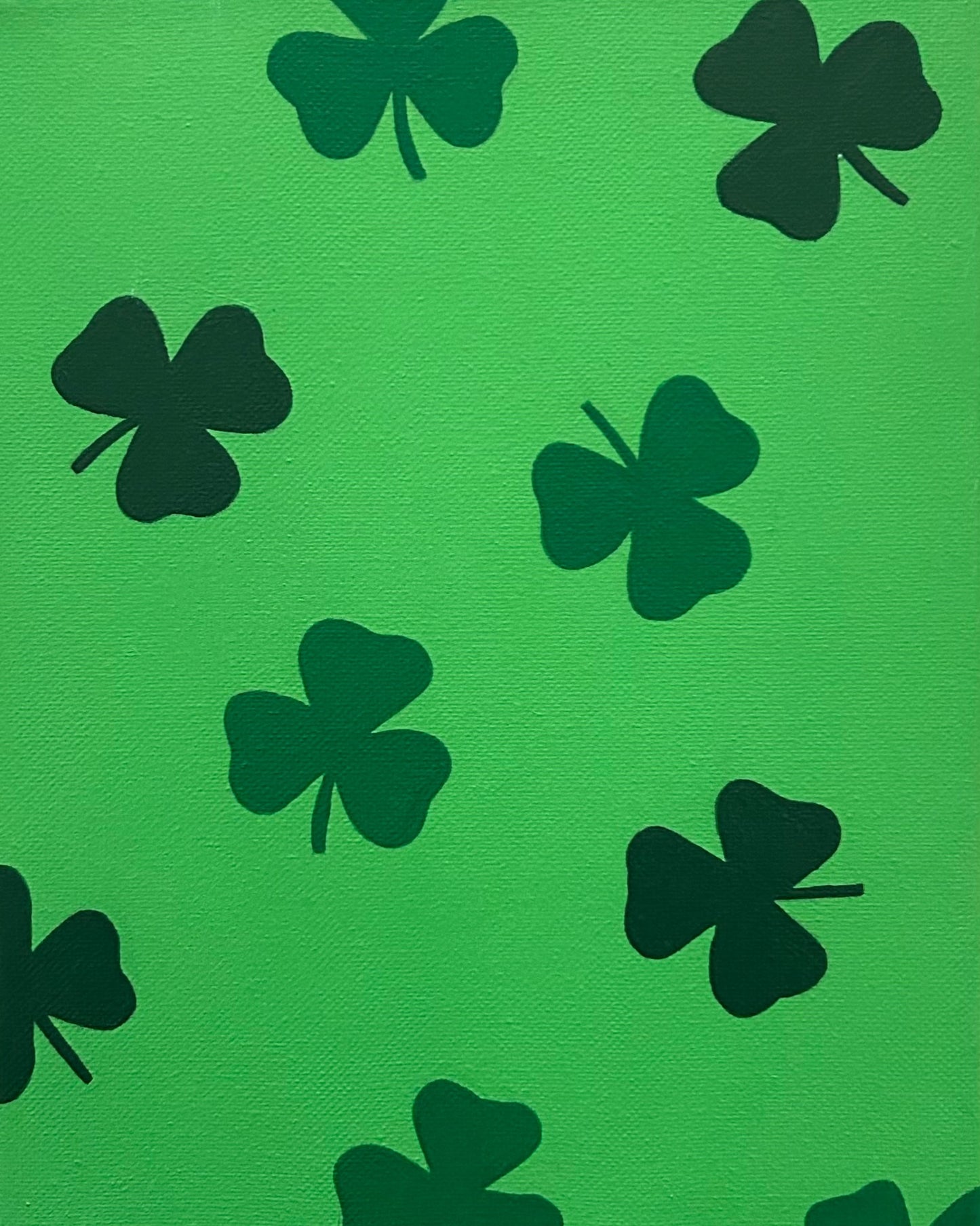 Shamrock Rain Painting