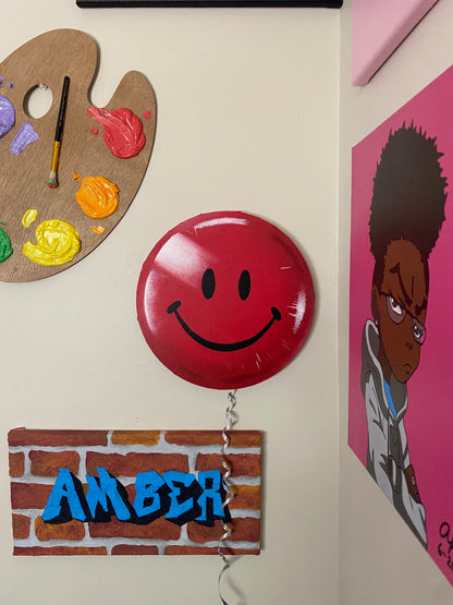 Amber Peeks Art: Red Balloon Painting