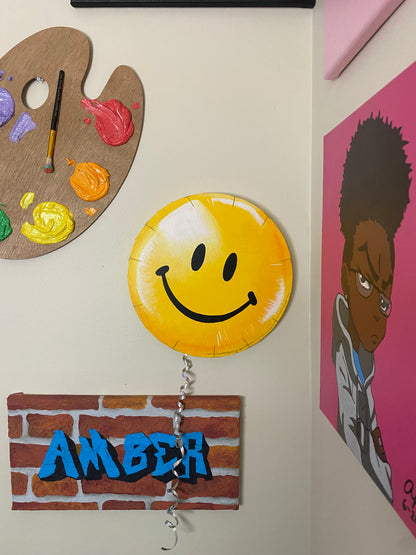 Amber Peeks Art: Yellow Balloon Painting